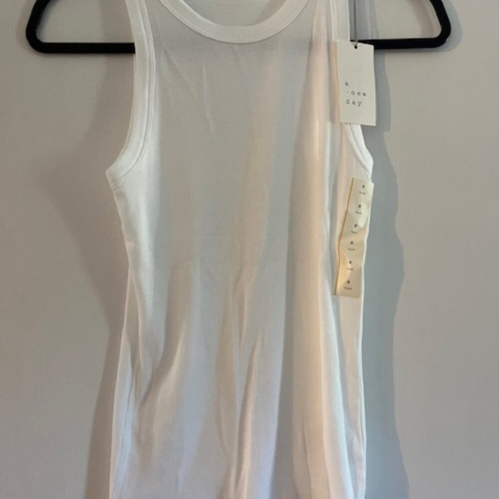 Lot of Five - A New Day Size S Tank Tops NWT - brown, navy, cream, olive & white - Picture 11 of 12